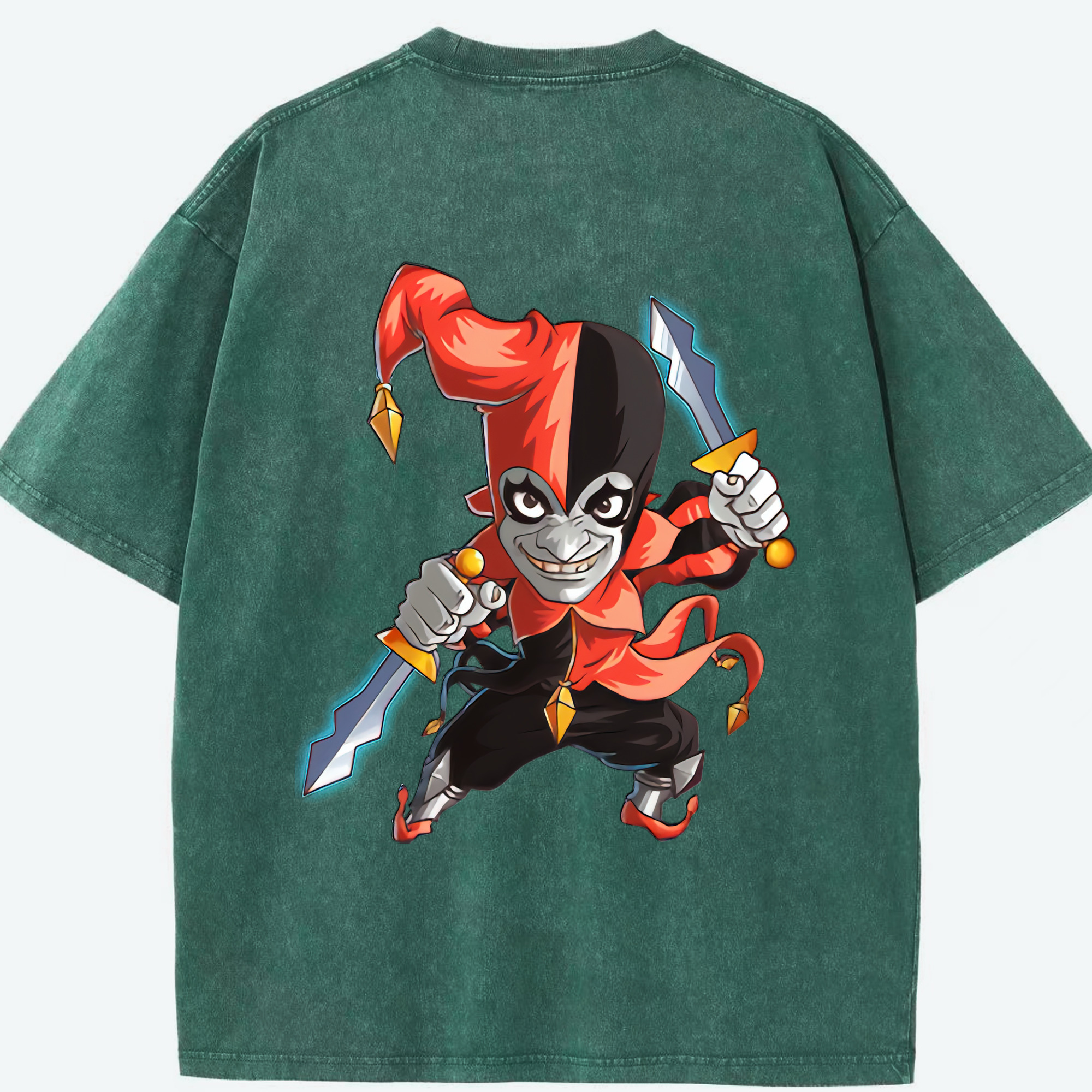 リーグ・オブ・レジェンド League of Legends LOL 綿100% ヴィンテージ風 半袖Tシャツ（背面プリント）
